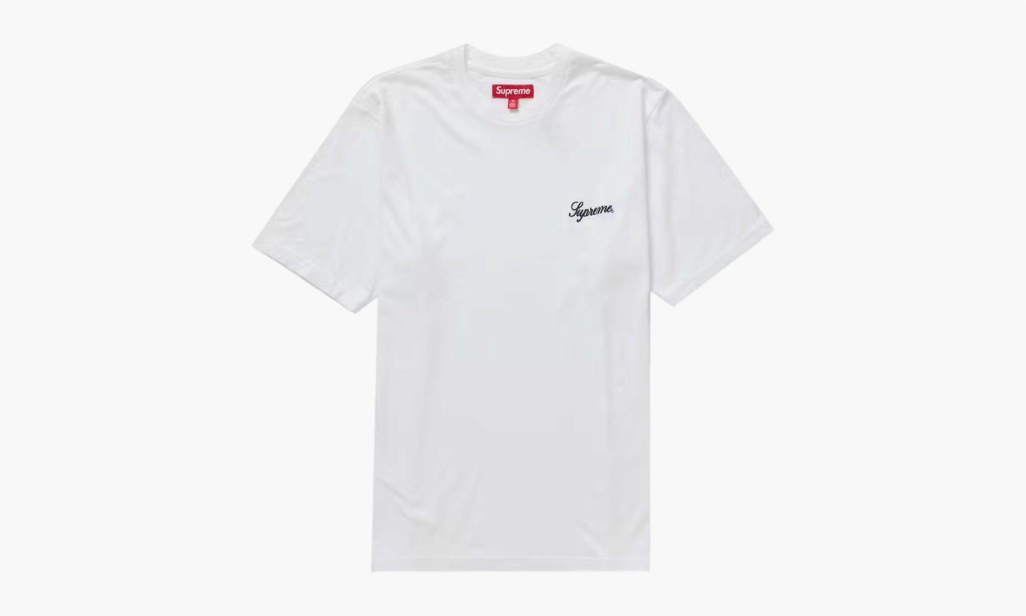 Supreme Washed Script S/S Top FW23 “White”