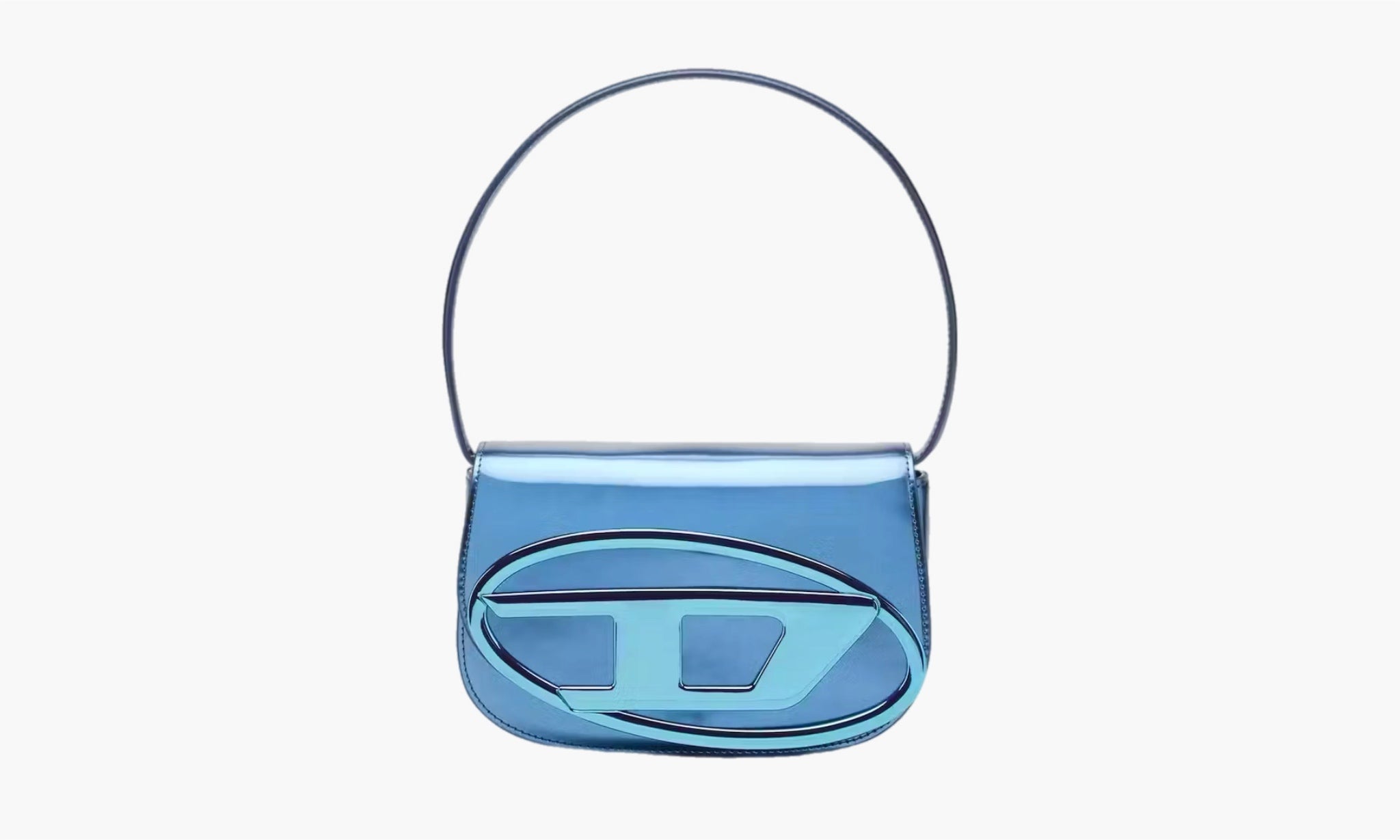 Diesel 1DR Shoulder Bag Mirrored Leather “Blue”