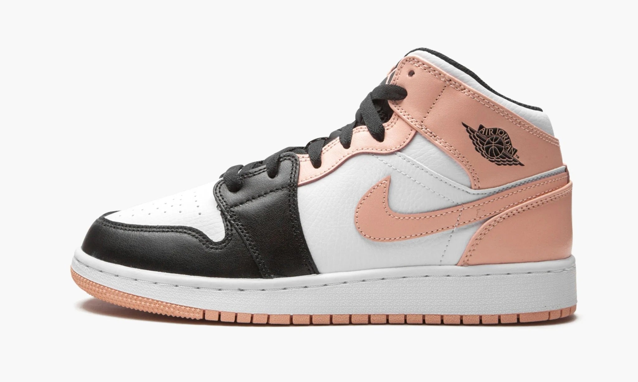 Jordan 1 Mid GS “Crimson Tint Toe”