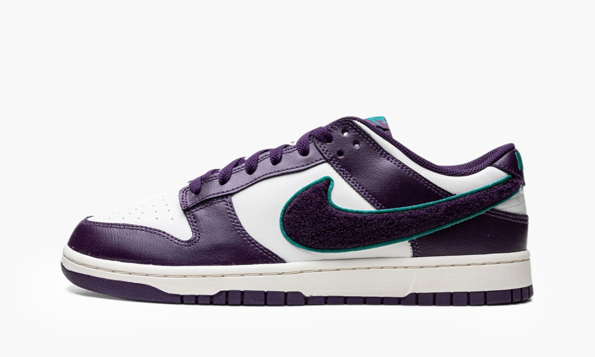 Nike Dunk Low “Chenille Swoosh Sail Grand Purple”