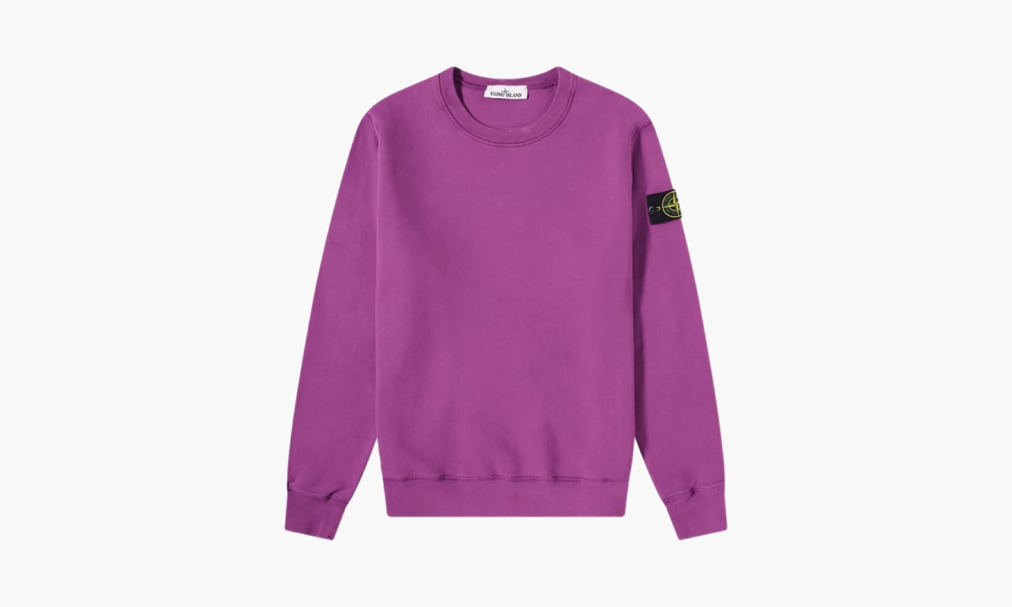 Stone Island GARMENT DYED CREW SWEATSHIRT “MAGENTA”