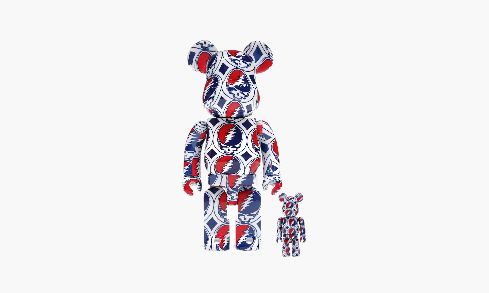 Bearbrick x Grateful Dead (Steal Your Face) 100% & 400% Set