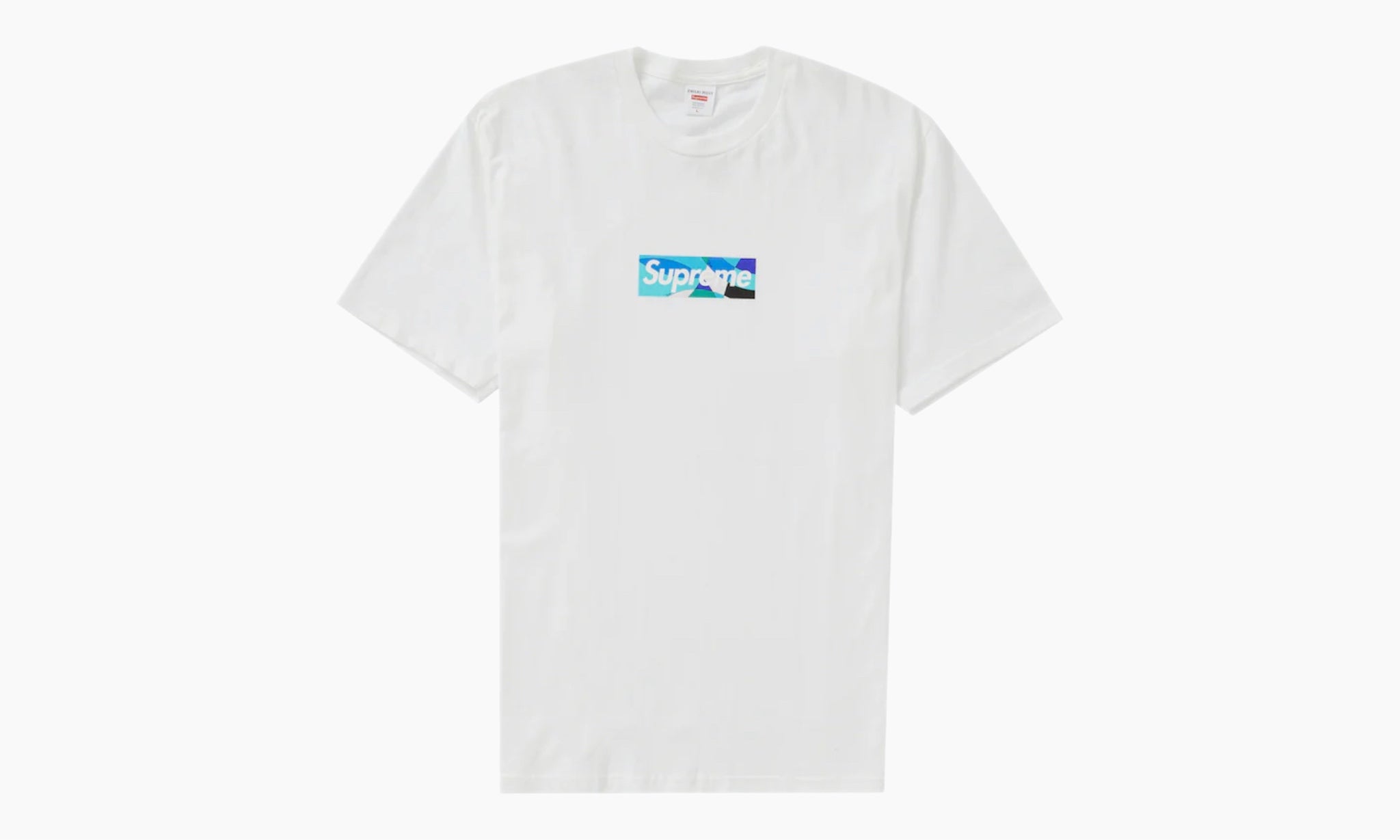 Supreme Emilio Pucci Box Logo Tee “White / Blue”