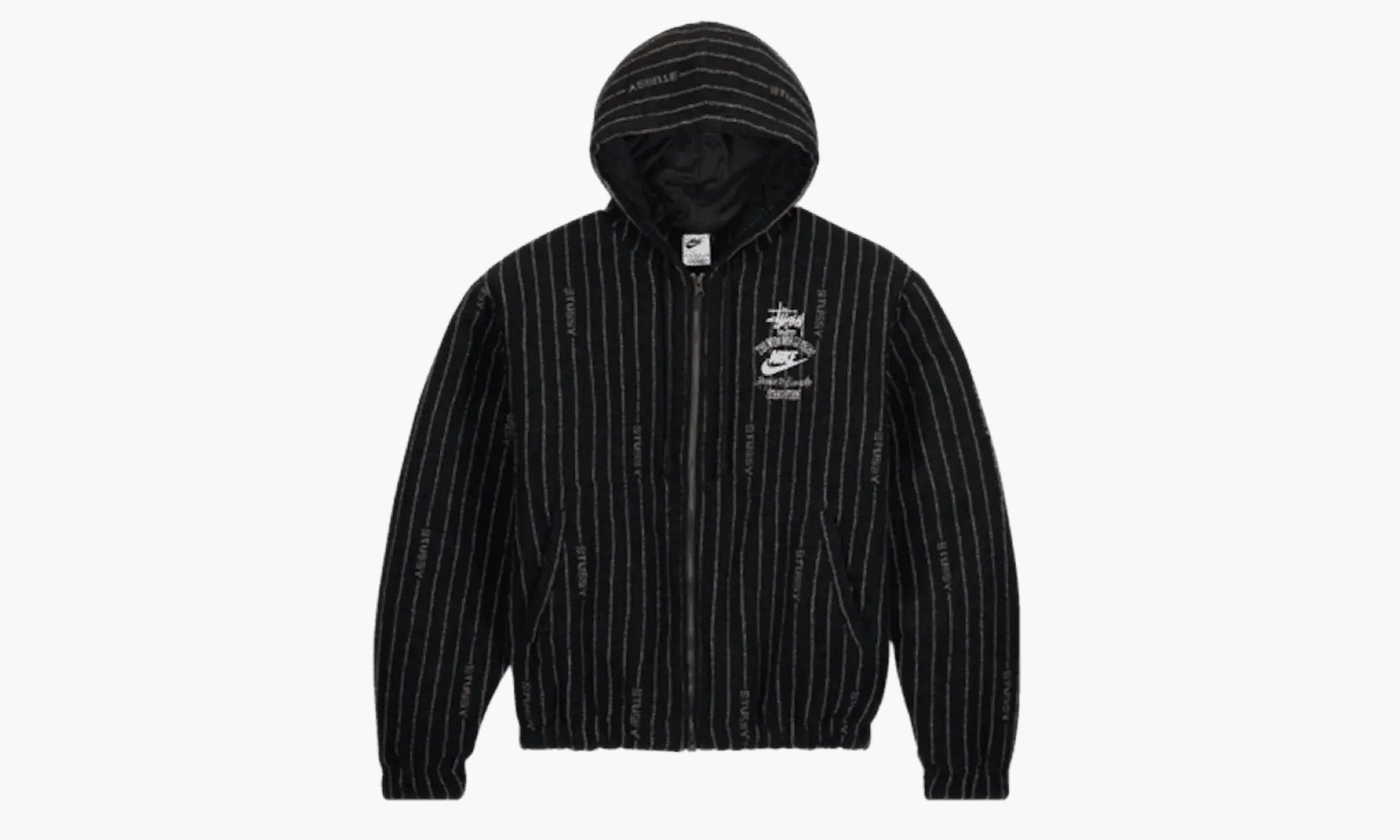 Nike x Stussy Striped Wool Jacket (Asia Sizing) “Black”