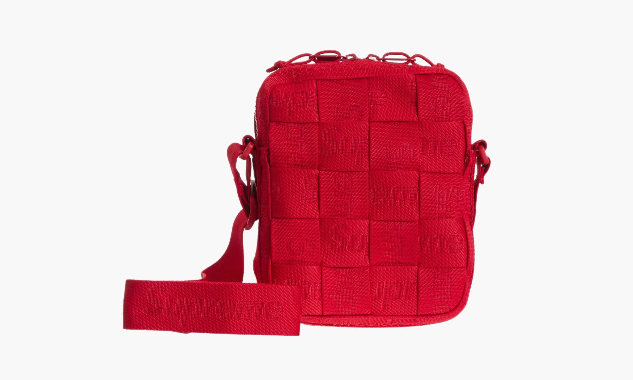 Supreme Woven Shoulder Bag “Red”