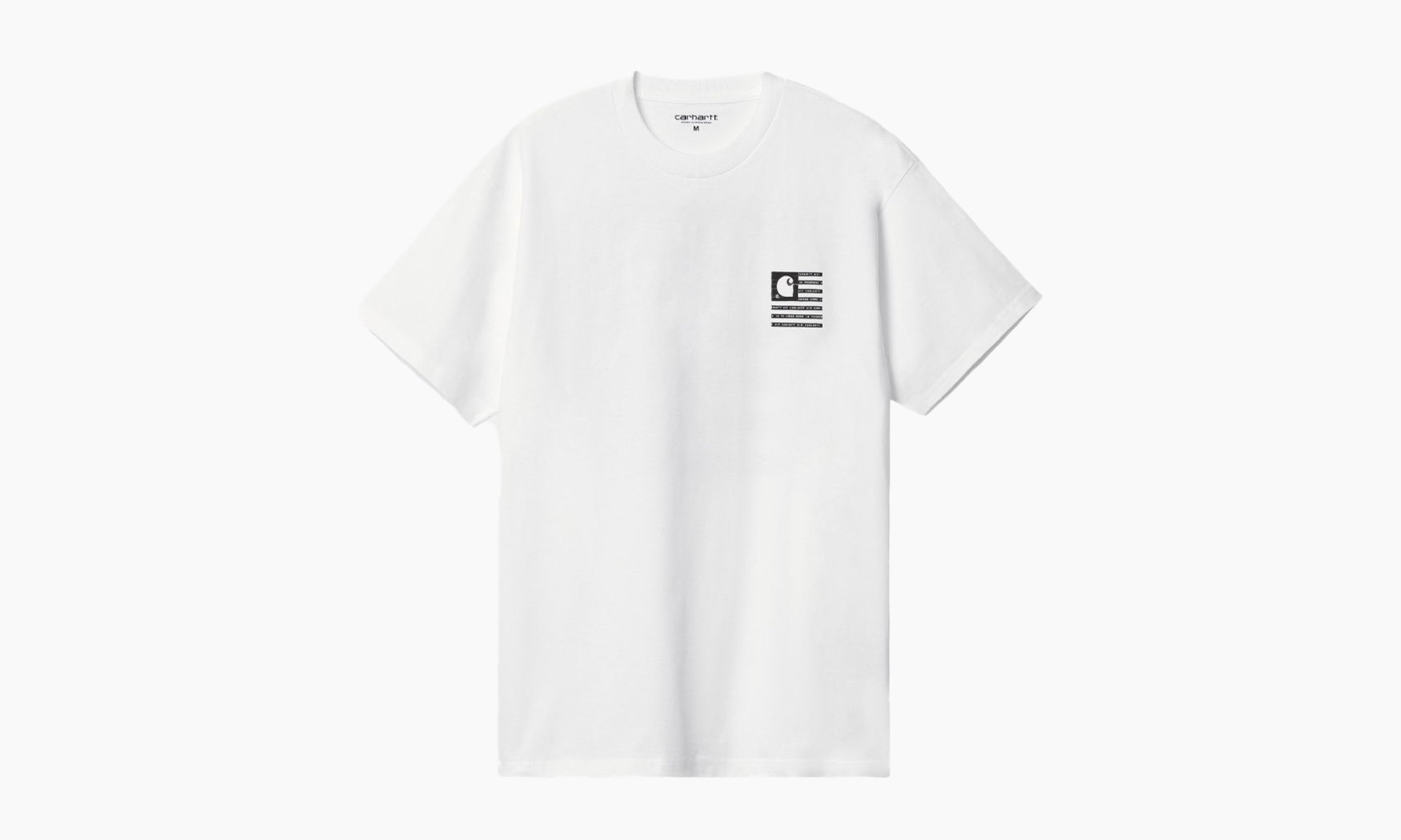 Carhartt WIP S/S Label State Flag T-Shirt “White / Black”