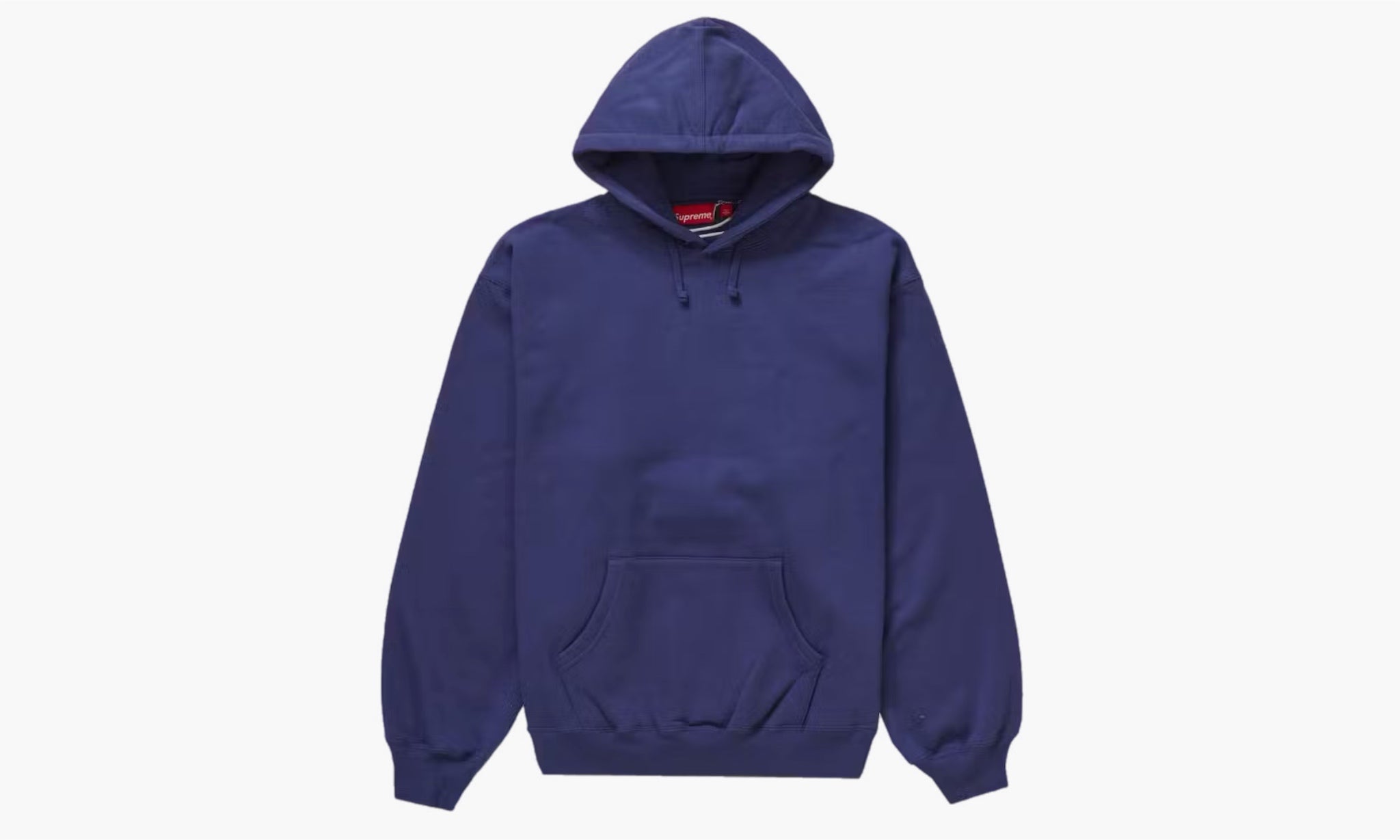 Supreme Satin Appliqué Hooded Sweatshirt FW23 “Washed Navy”