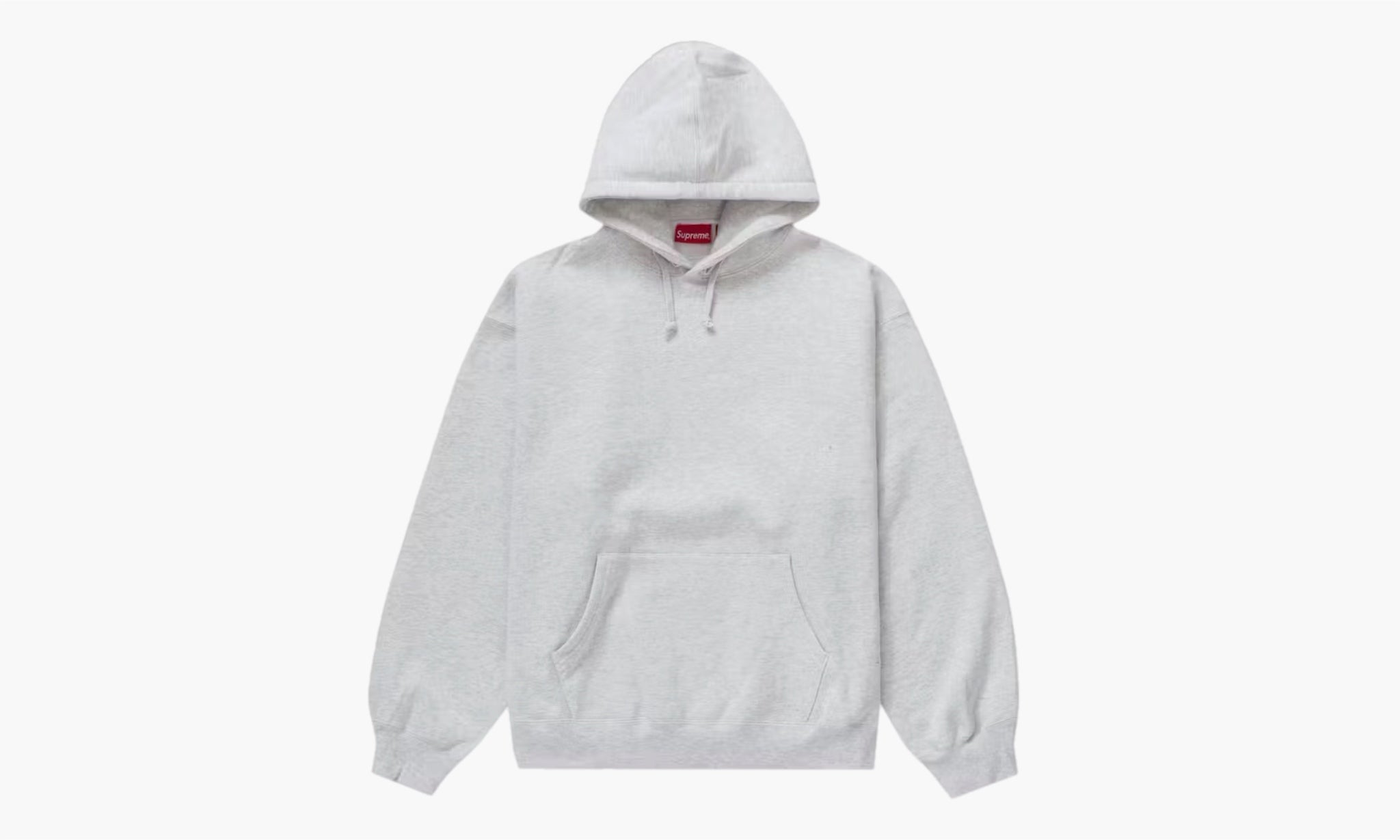 Supreme Satin Appliqué Hooded Sweatshirt FW23 “Ash Grey”