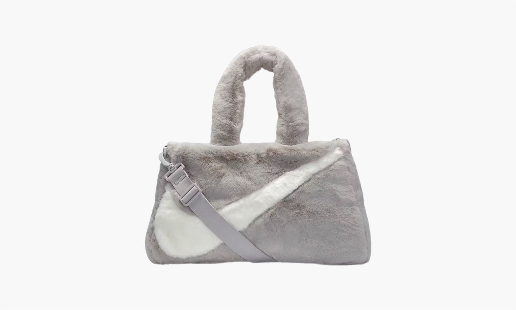 Nike Faux Fur Tote Bag “Light Iron Oar”