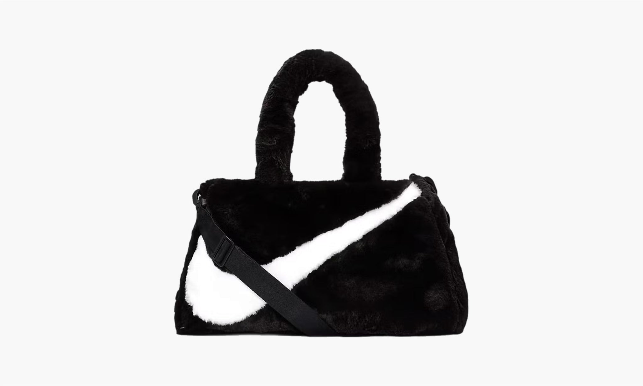 Nike Faux Fur Tote Bag “Black”