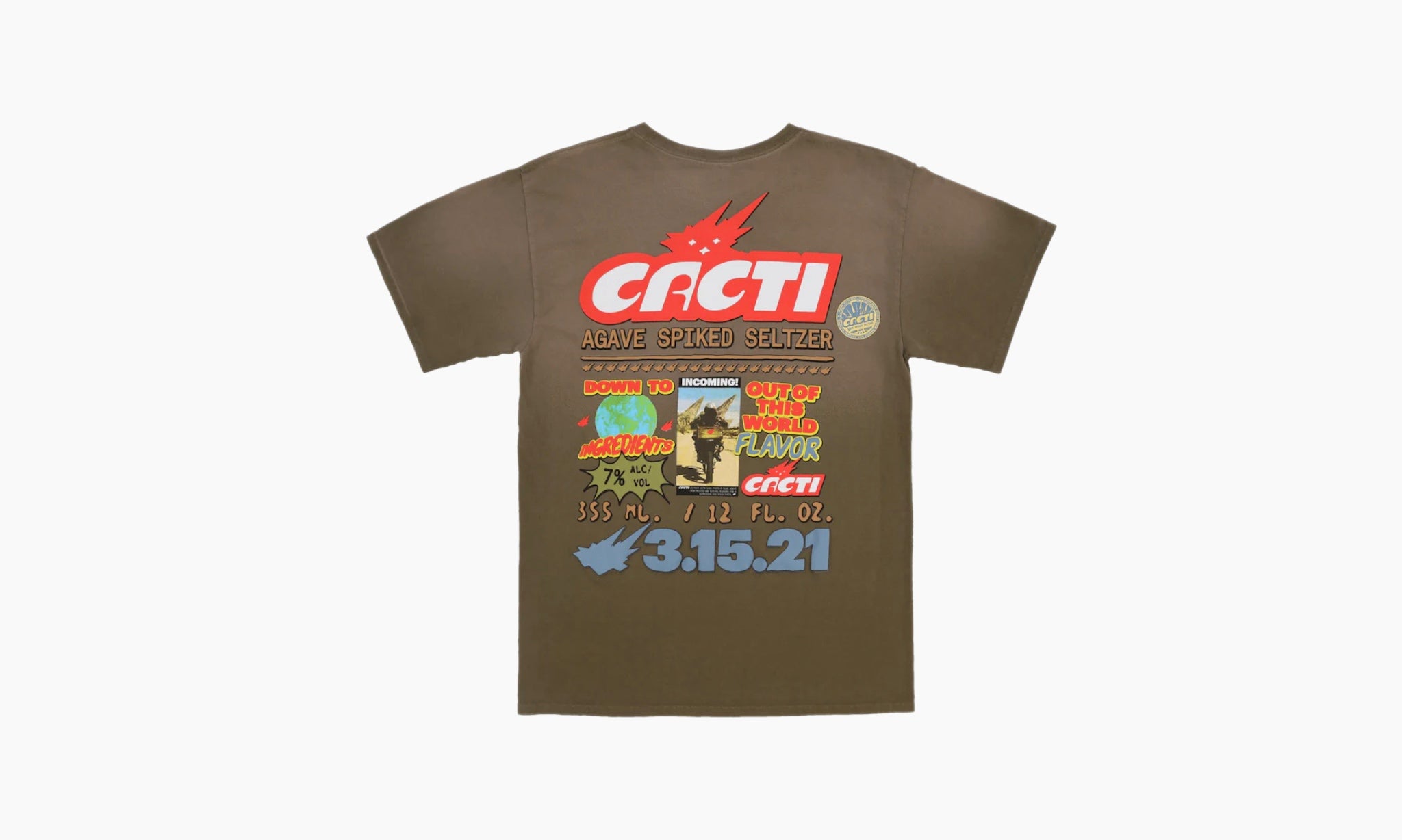 Travis Scott Cacti Down To Earth Tee 2 “Brown”