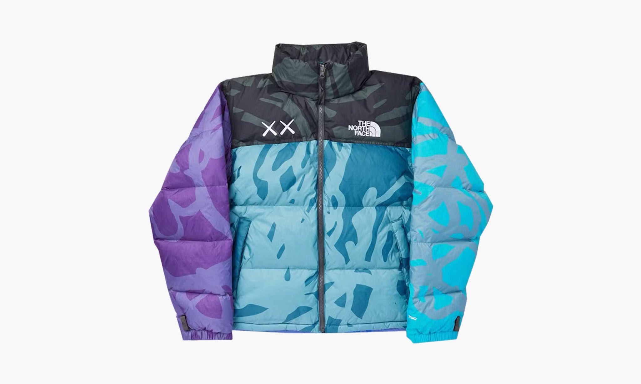 KAWS x The North Face Retro 1996 Nuptse Jacket “Monterey Blue Nuptse Print”