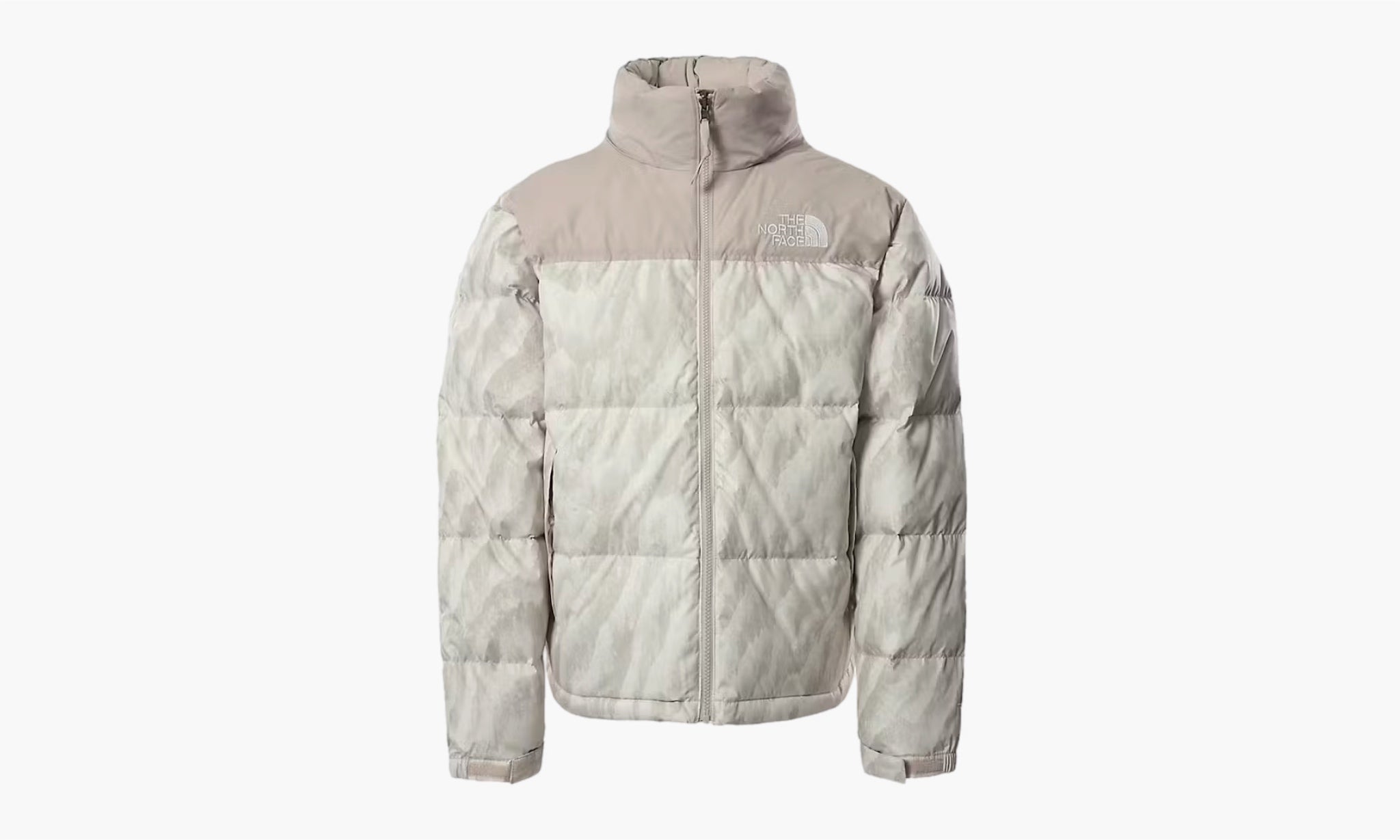 The North Face 1996 Printed Retro Nuptse 700 Fill Packable Jacket “Silver Grey Wooden Tiger Print”