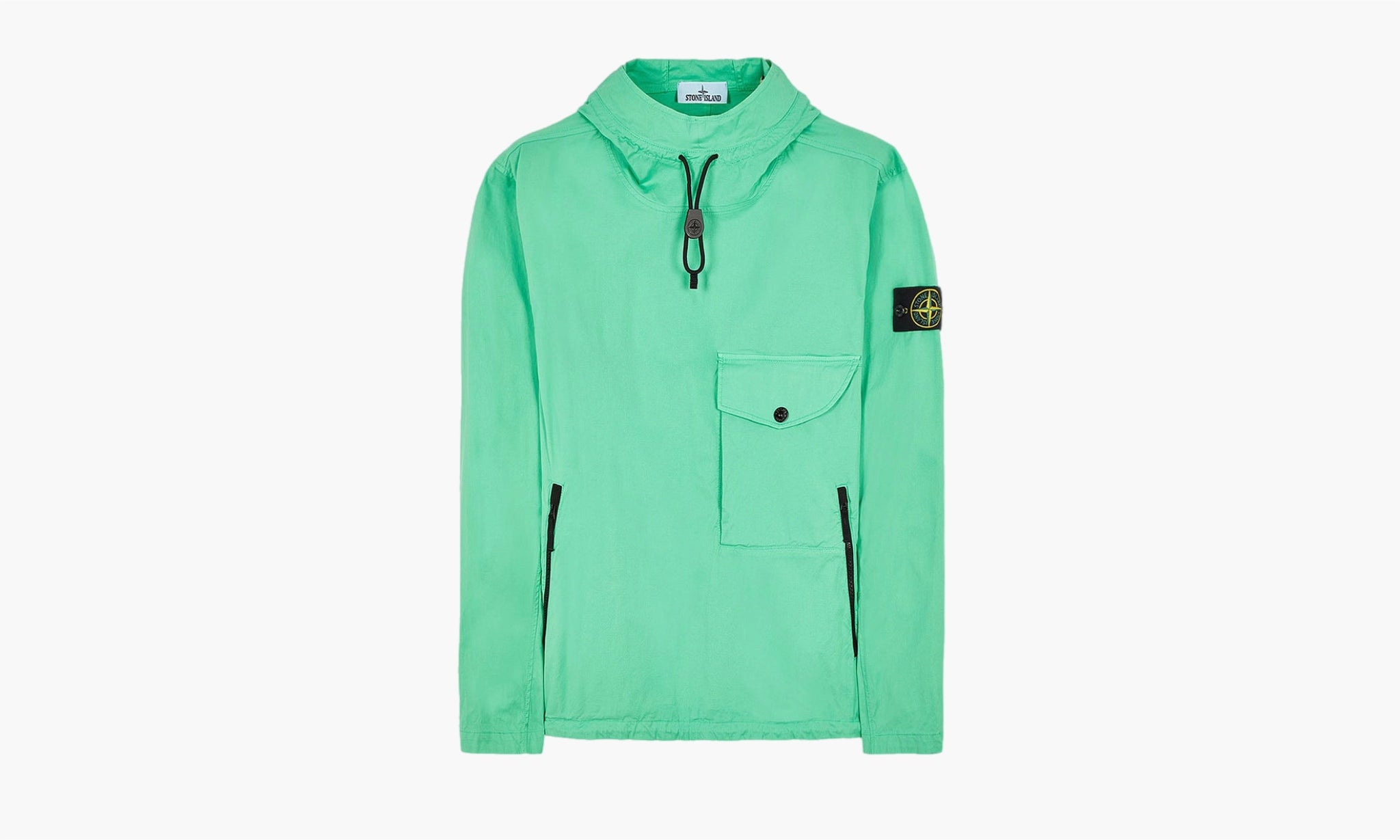 Stone Island GARMENT DYED OVERSHIRT ANORAK “Light Green”