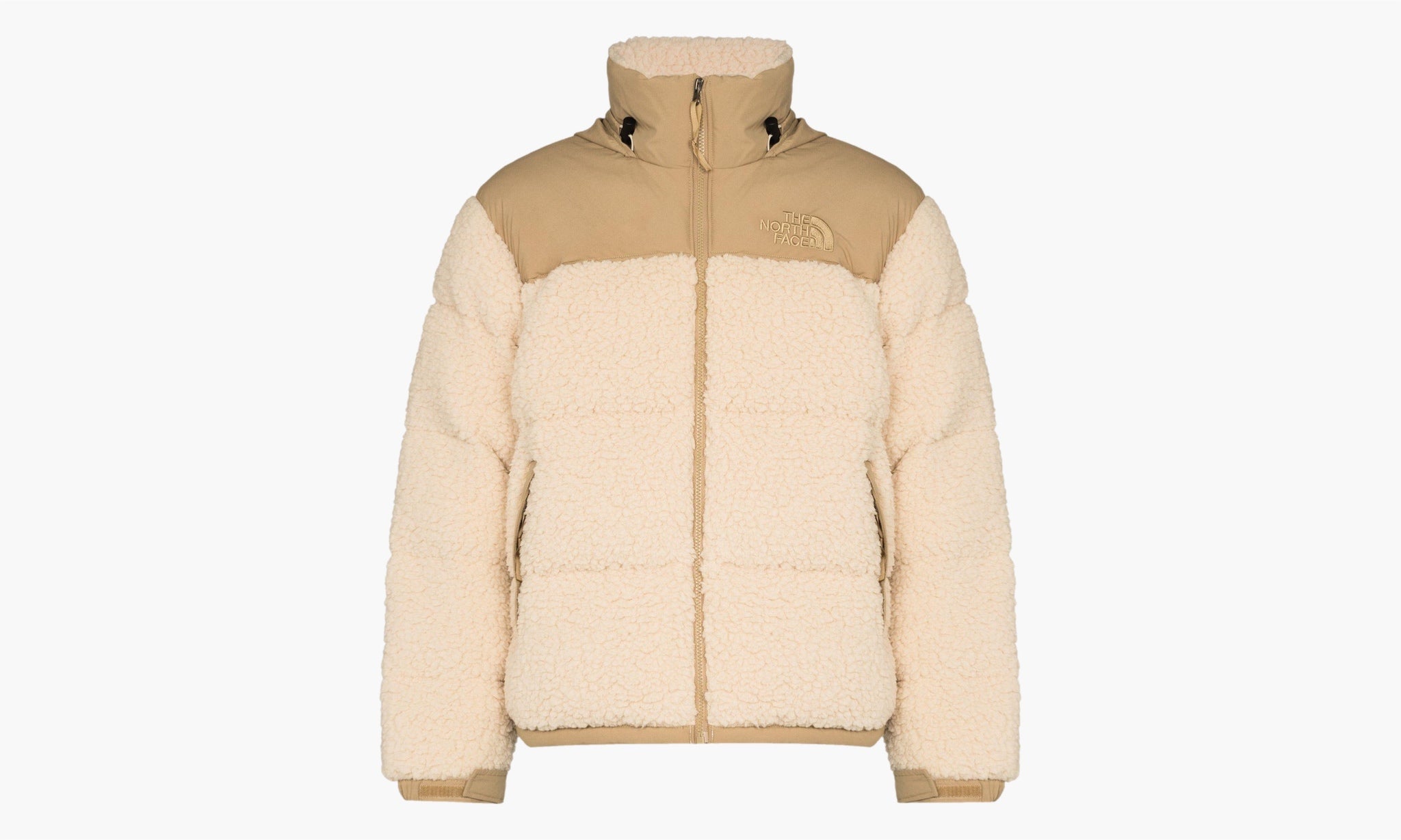 The North Face Sherpa Fleece Nuptse Jacket “Beige”