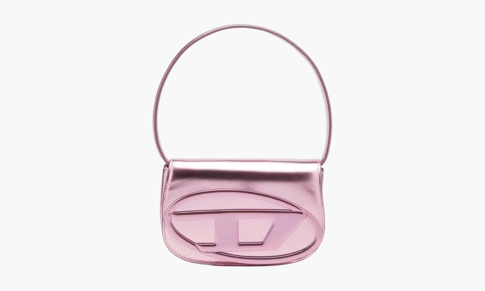 Diesel 1DR Shoulder Bag Mirrored Leather “Pink”