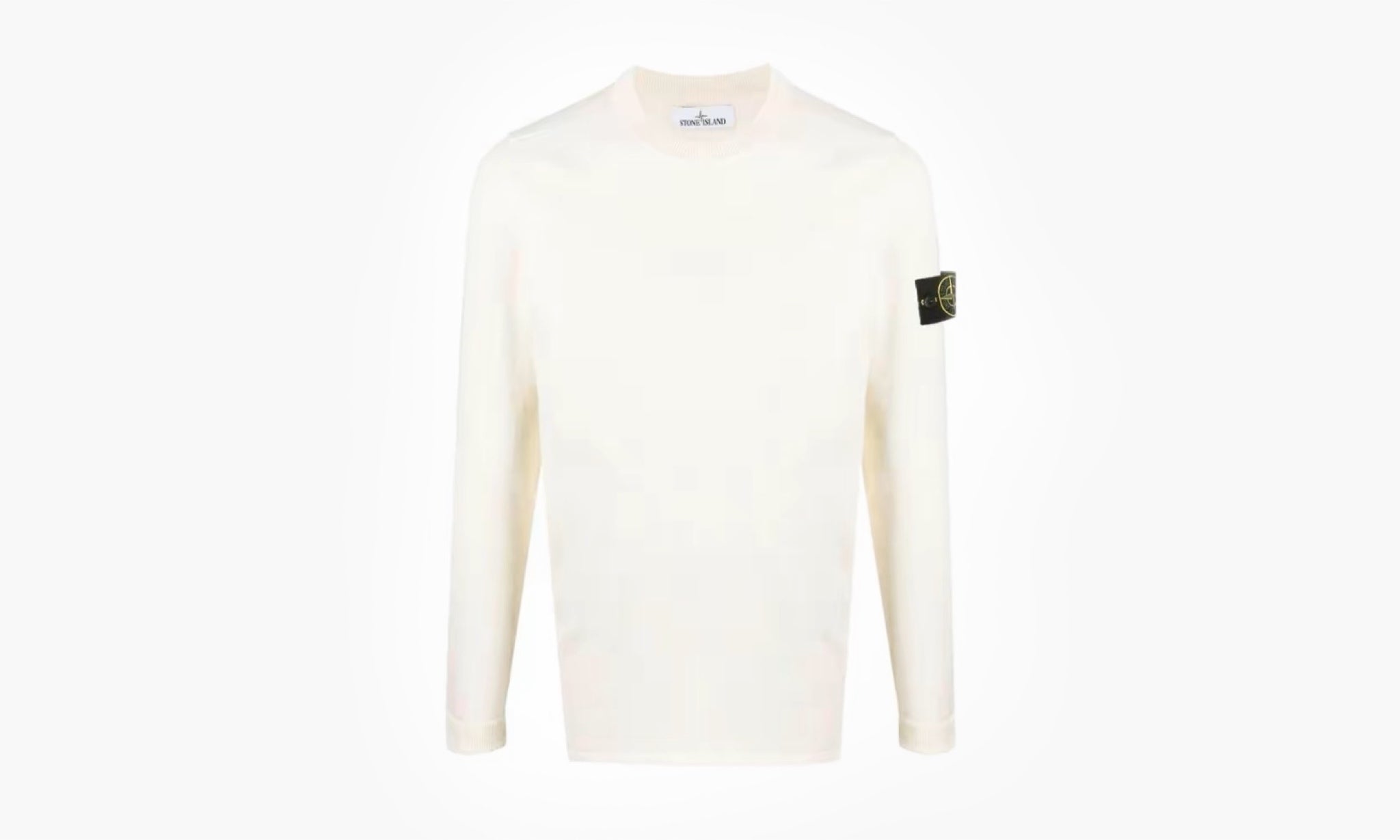 Stone Island Basic Crew Neck Cotton Knit SS22 “White”