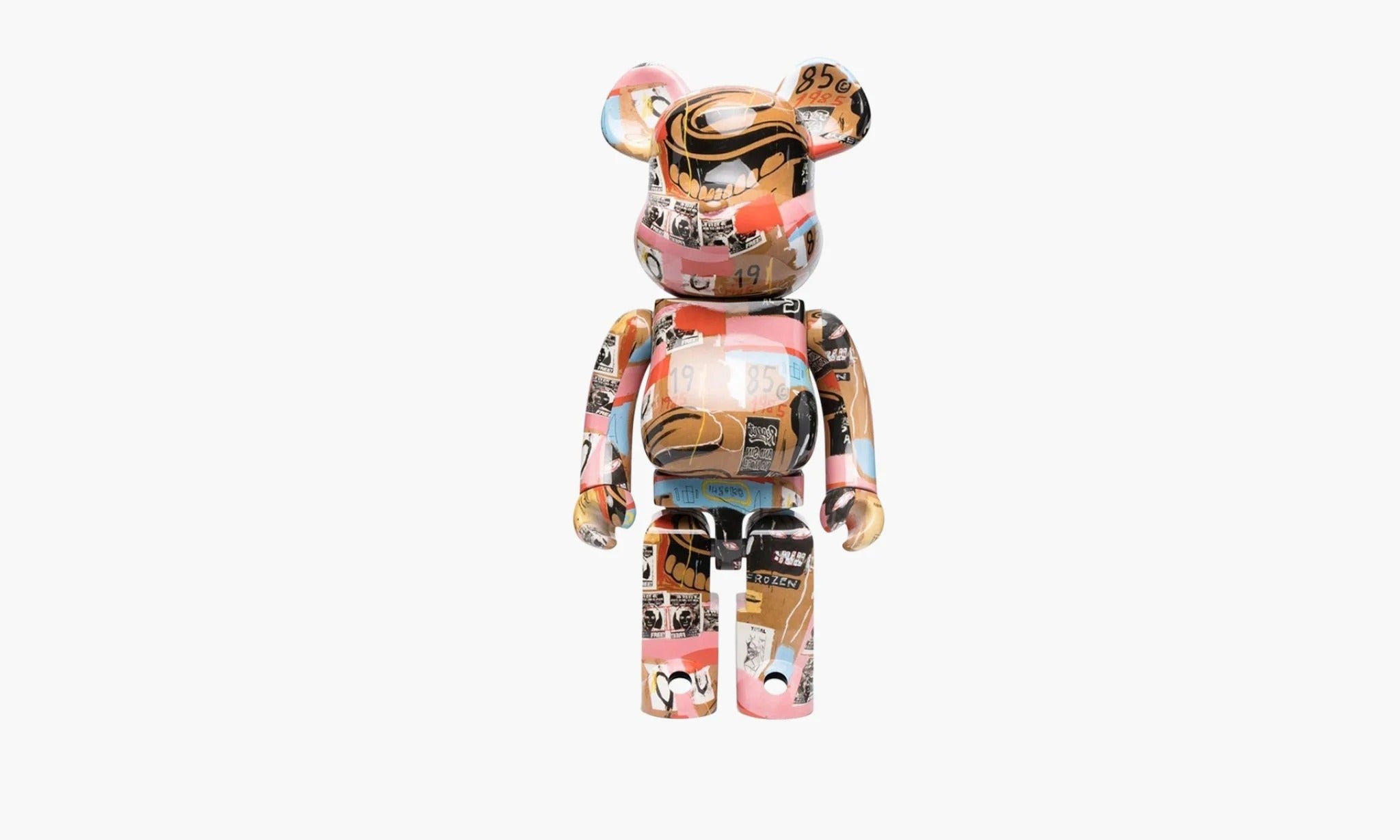 Bearbrick Andy Warhol x Jean Michel Basquiat #2 “1000%”