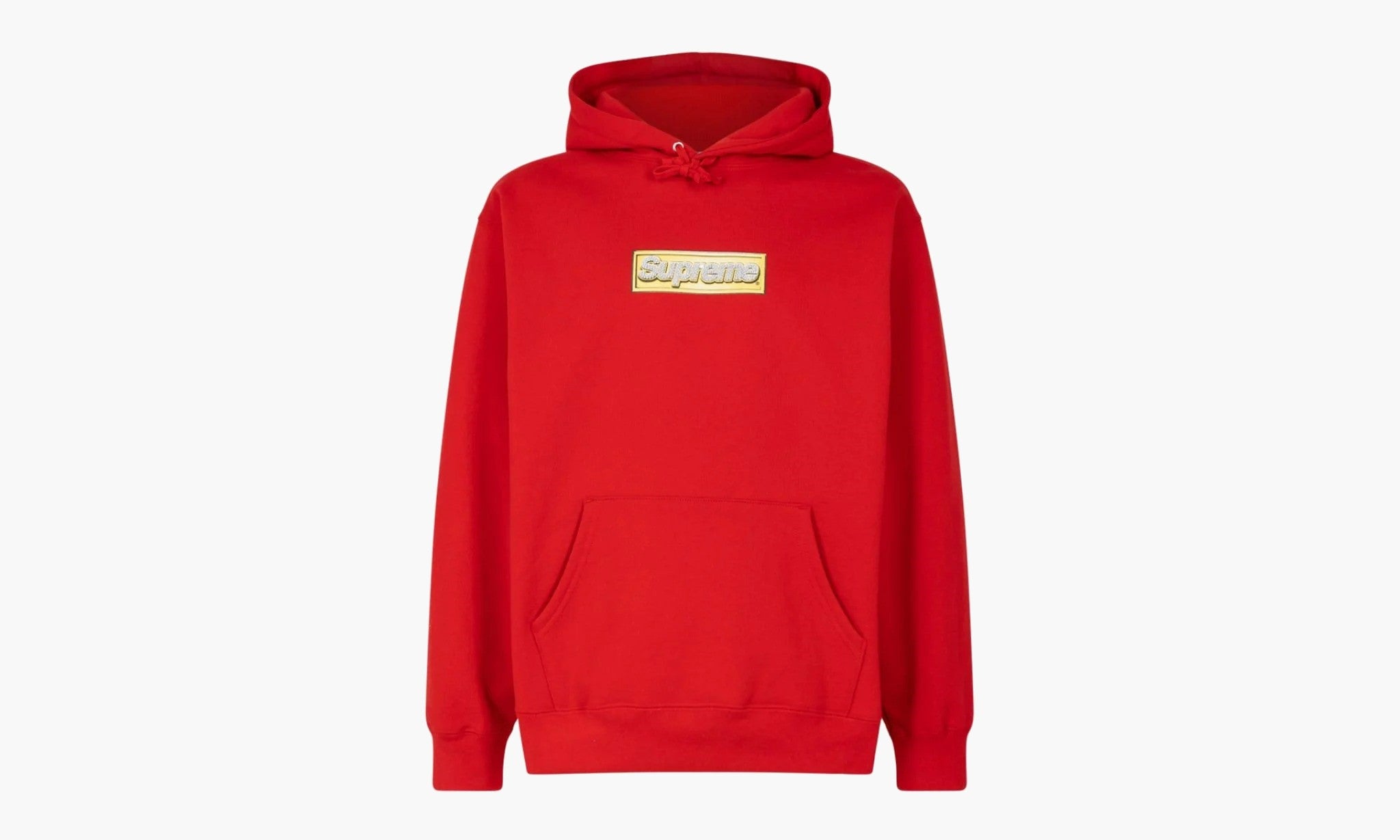 Supreme Bling Box Logo Hooded Sweatshirt “Red”