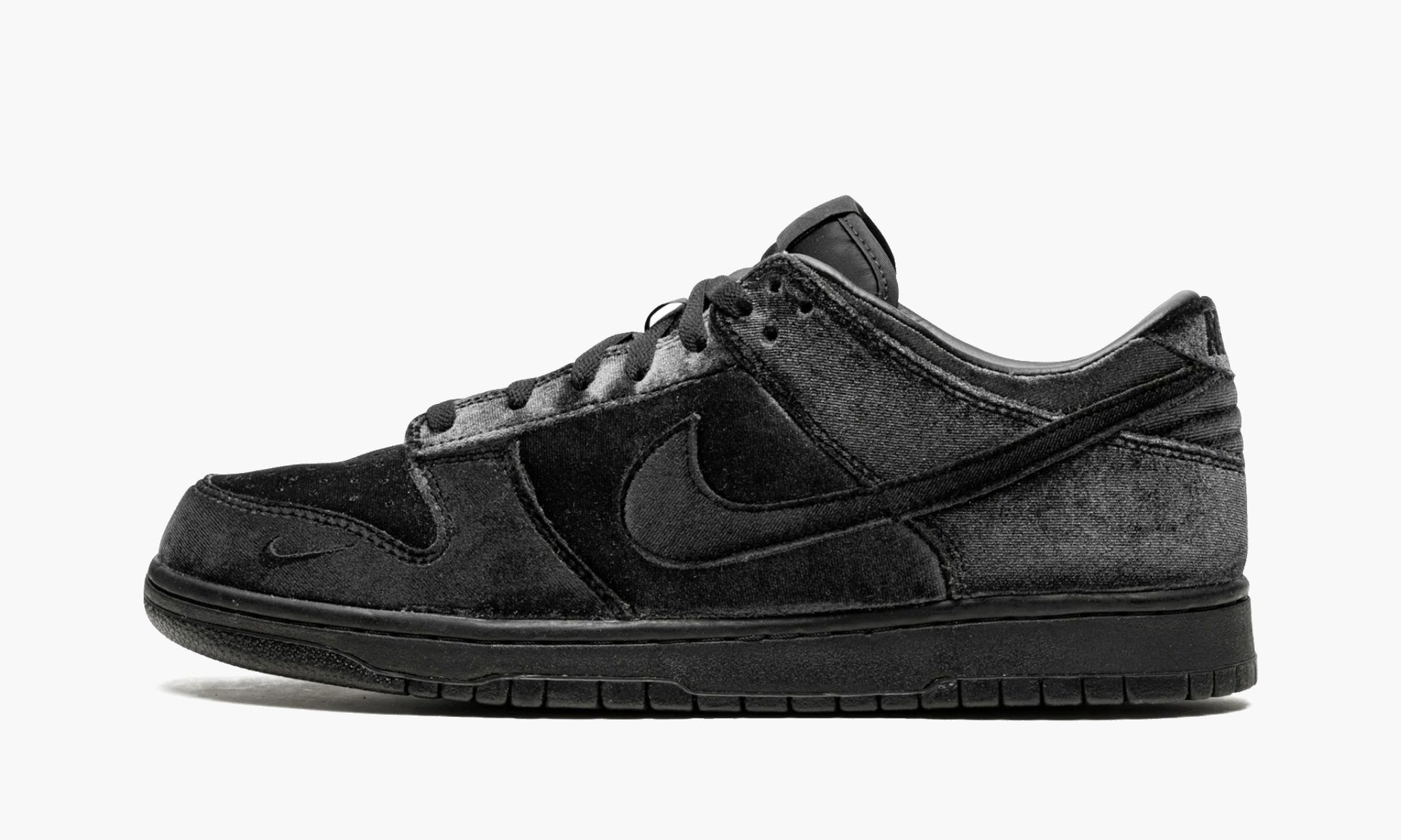 Nike Dunk Low “Dover Street Market – Triple Black Velvet”