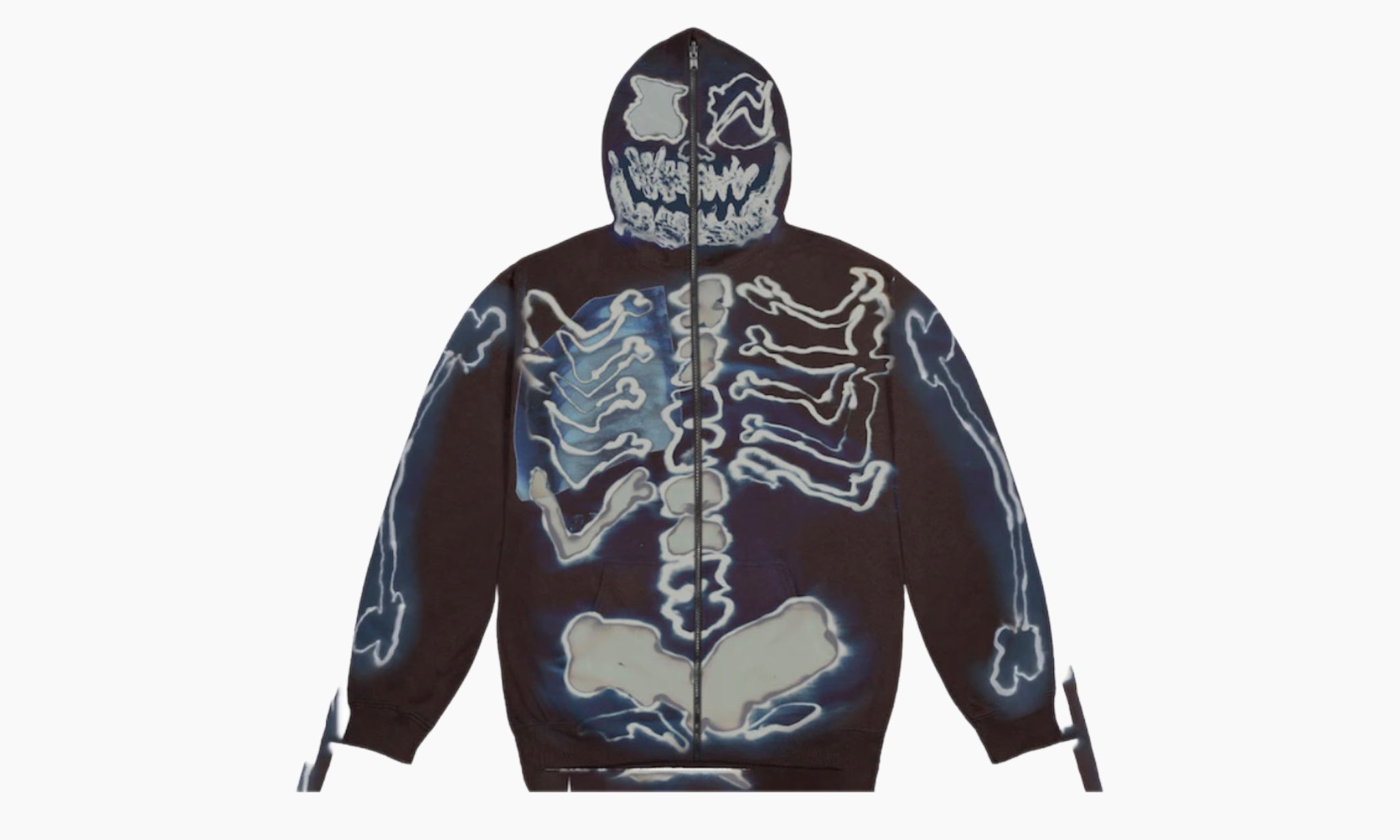 Travis Scott Cactus Jack For Fragment Skeleton Graffiti Full Zip Hoodie “Multi”