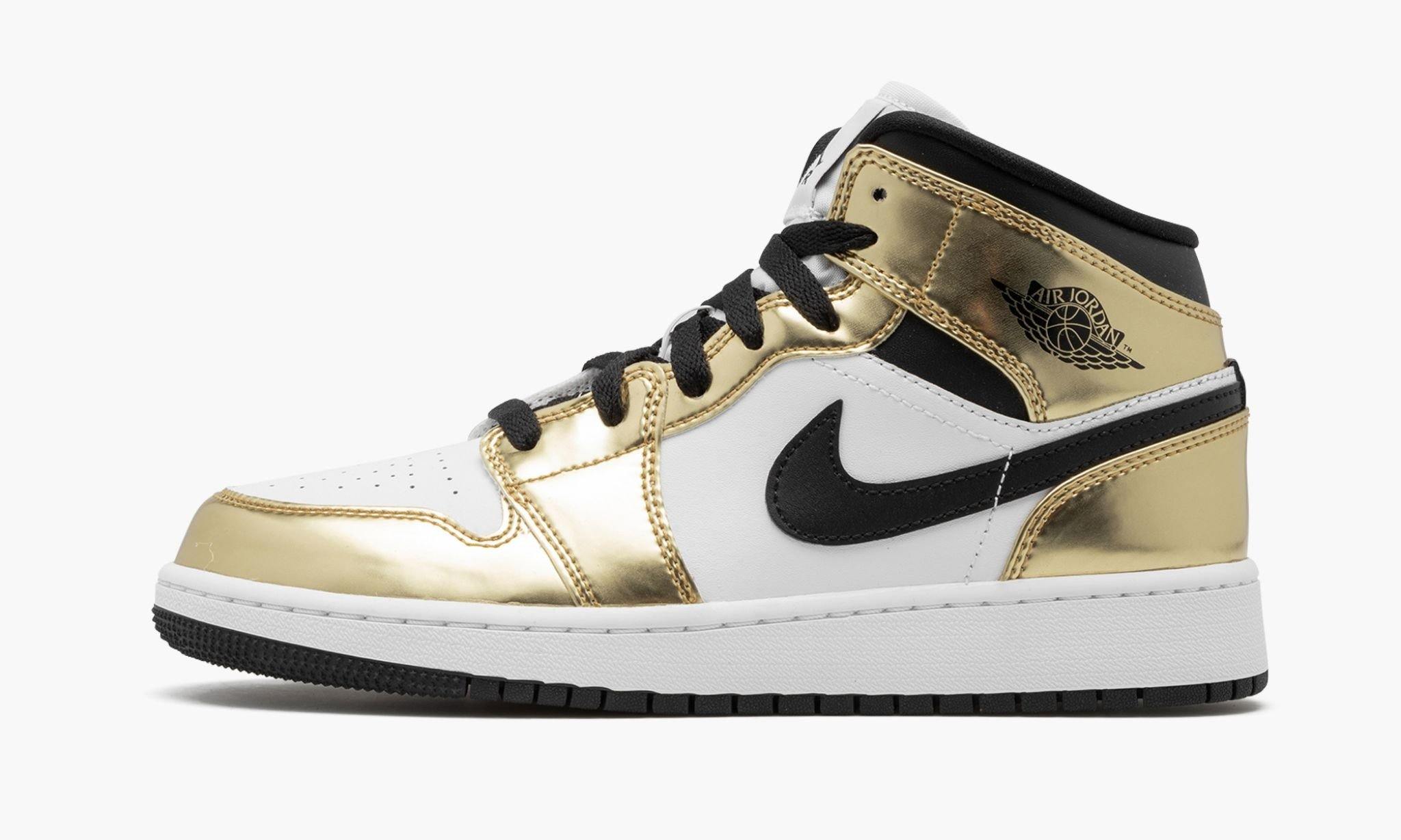 Jordan 1 Mid SE GS “Metallic Gold”